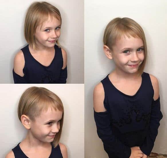 undercut bob for little girl