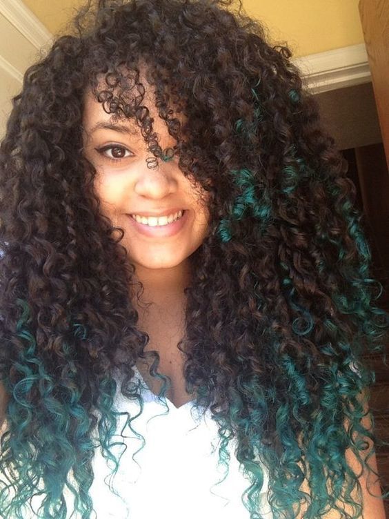 favorite Dark and curly ombre hair for girl