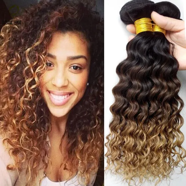  Weave Dark and curly ombre hairstyle you love