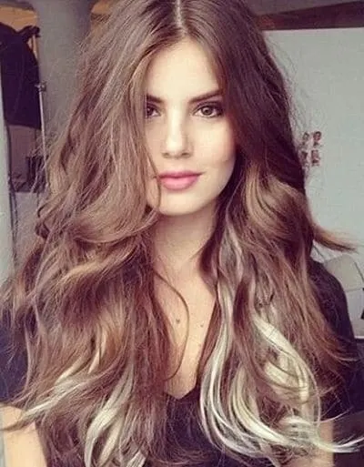 long hair, highlights and hairstyle - image #7707456 on Favim.com