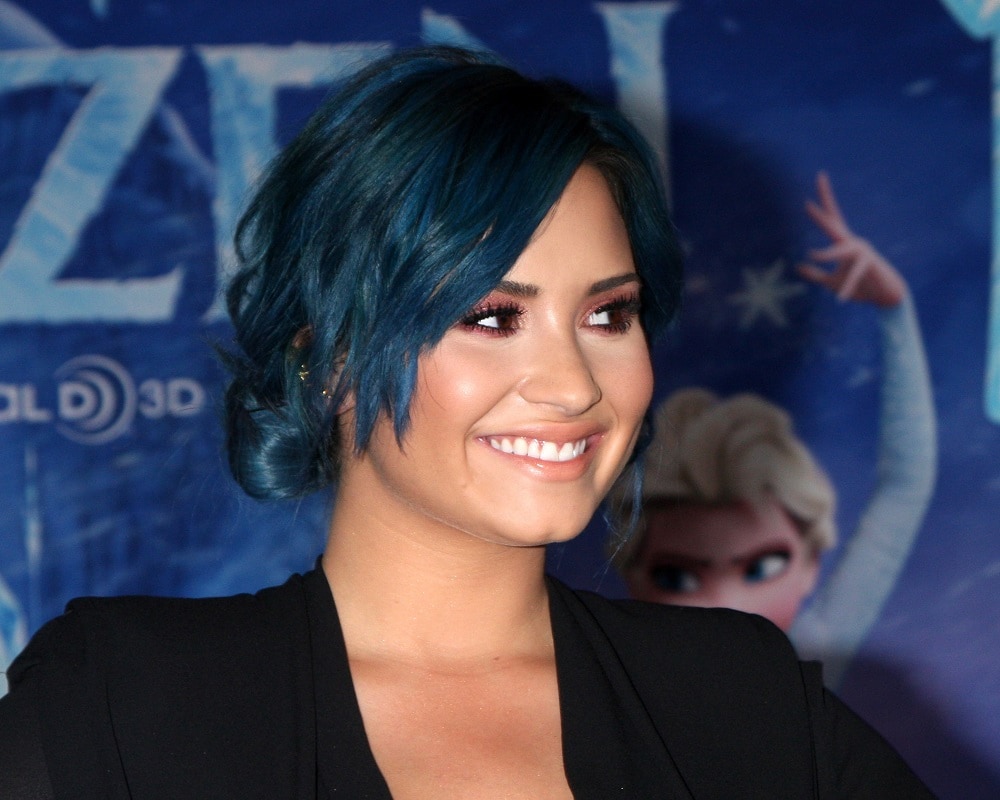 Demi Lovato's Blue Hairstyle