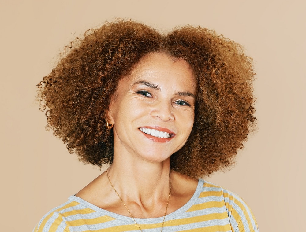 DevaCut hairstyle for curly hair over 50