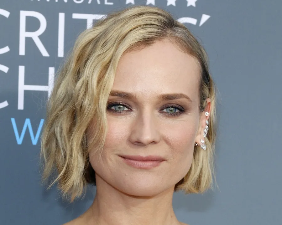 Diane Kruger - actress with a square face
