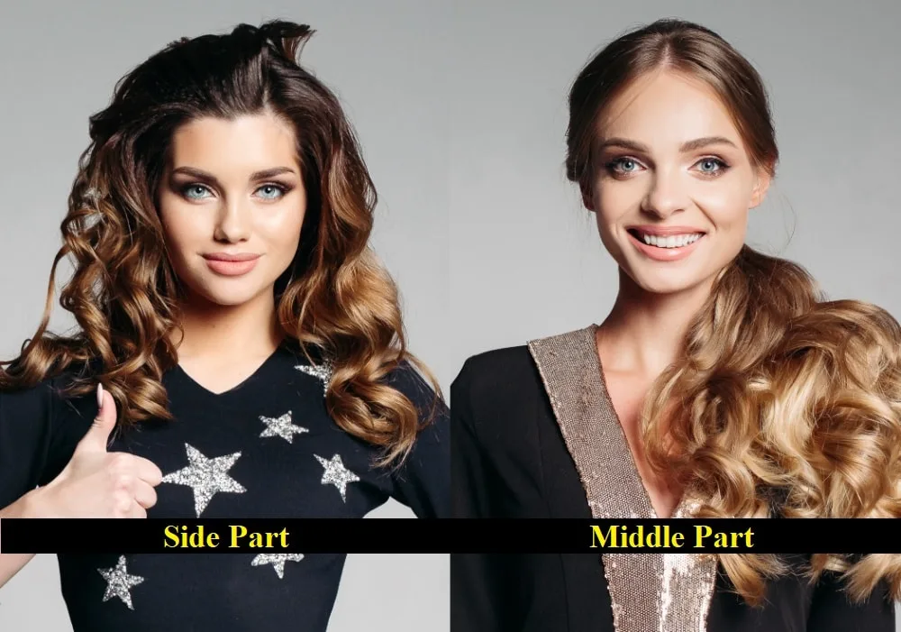 Middle Vs Side Hair Part