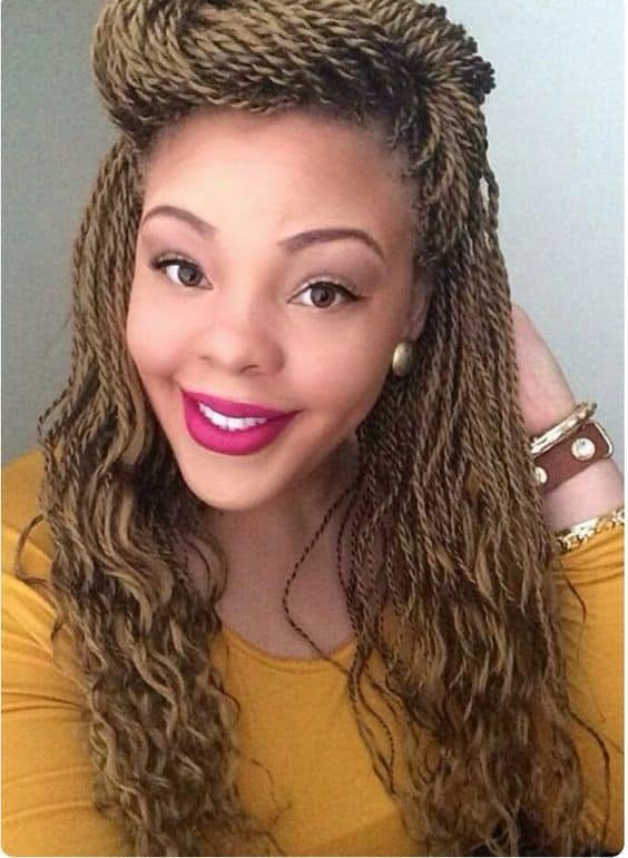 favorite Dirty Blonde Twists hairstyle 