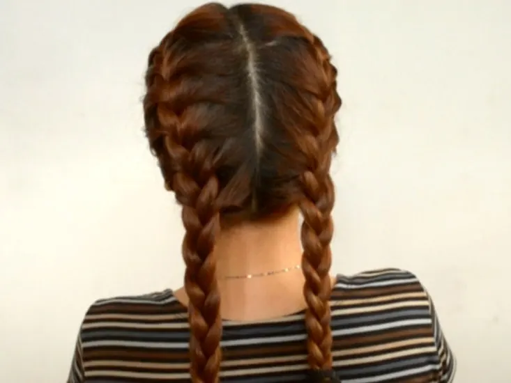 Classic Double French Braid for girl 