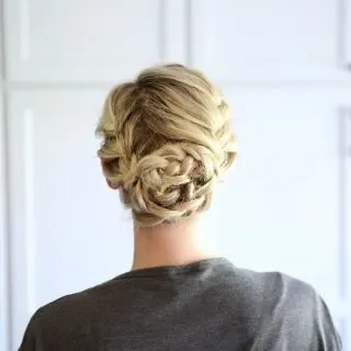 short Double French Braid hairstyle
