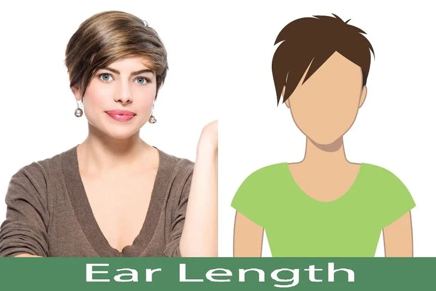 Ear length Hair
