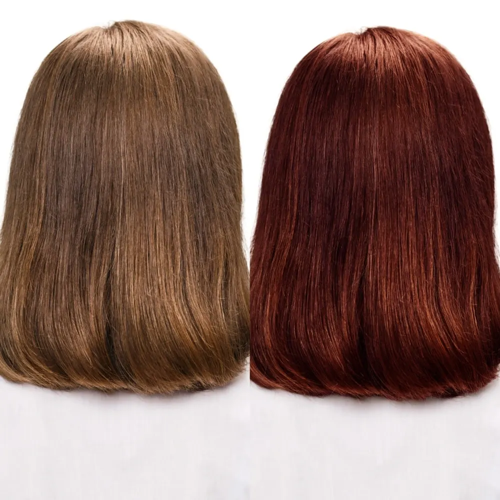 Effects of dyeing brown hair without bleach