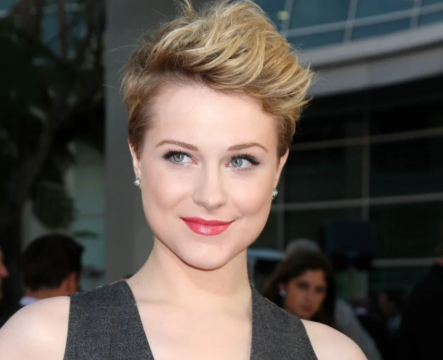 Evan Rachel Wood quiff pixie