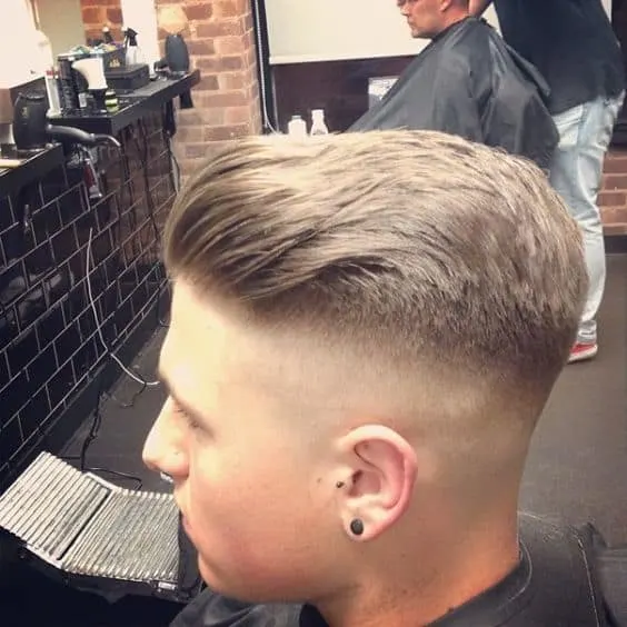 Exquisite front sweep army haircut you love 