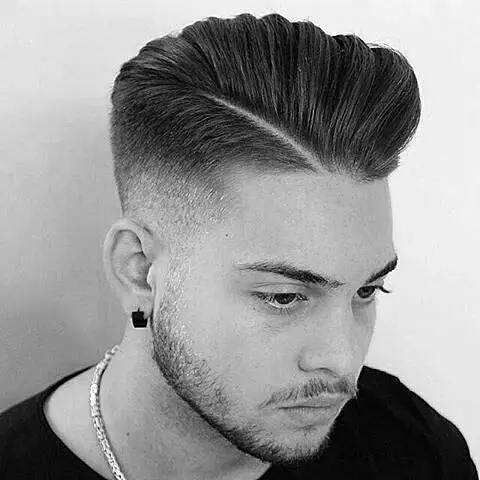 fade quiff hairstyle