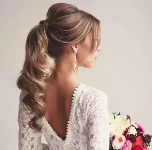 Fancy Ponytail mother of the bride hairstyle
