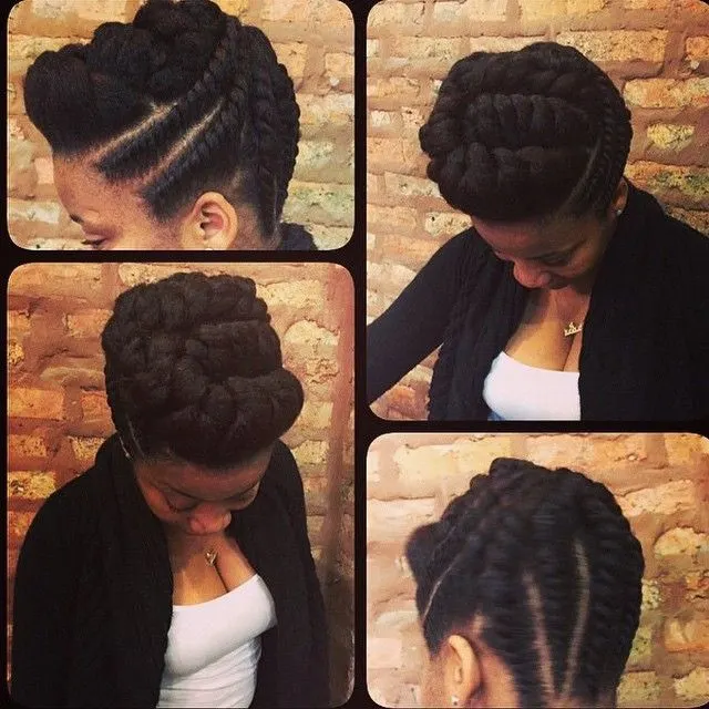 Flat Twist Up-Do