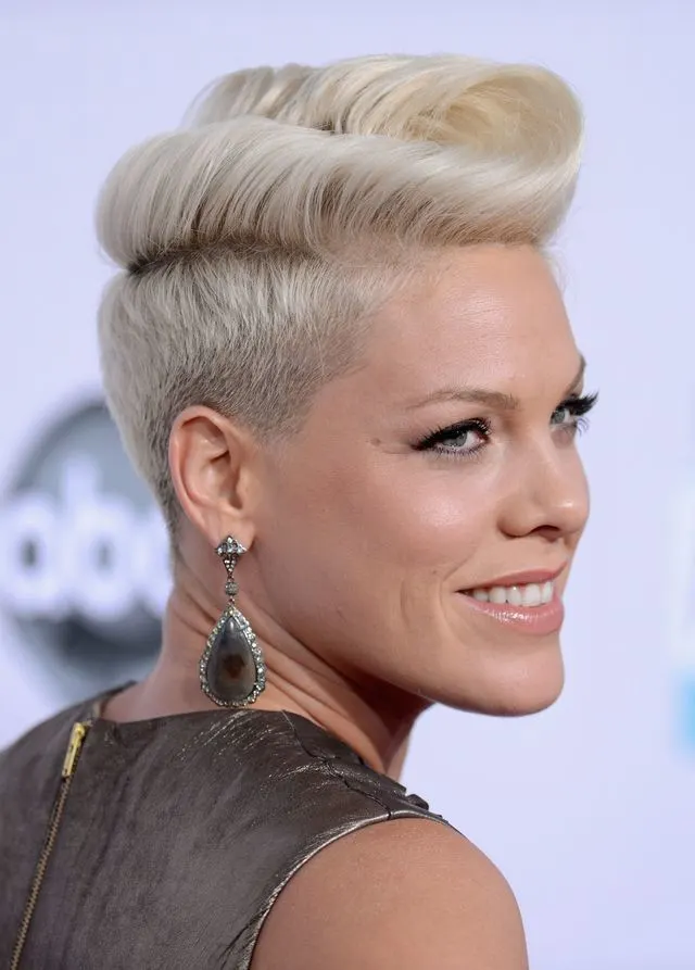 pompadour short hairstyle for women