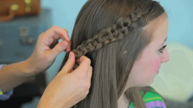 One Side Four Strand Braid