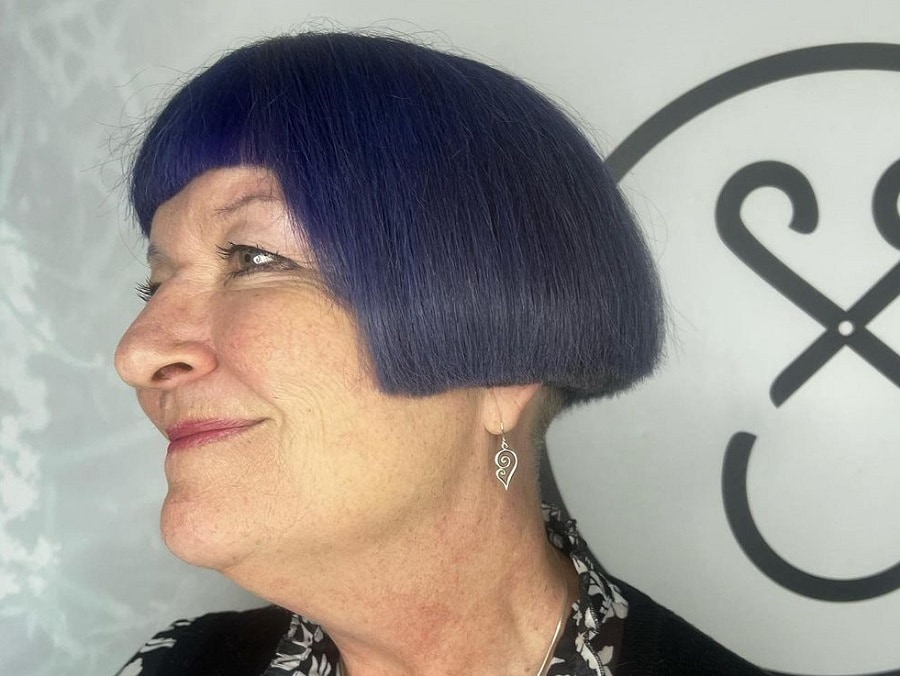 French blue bob for women over 50