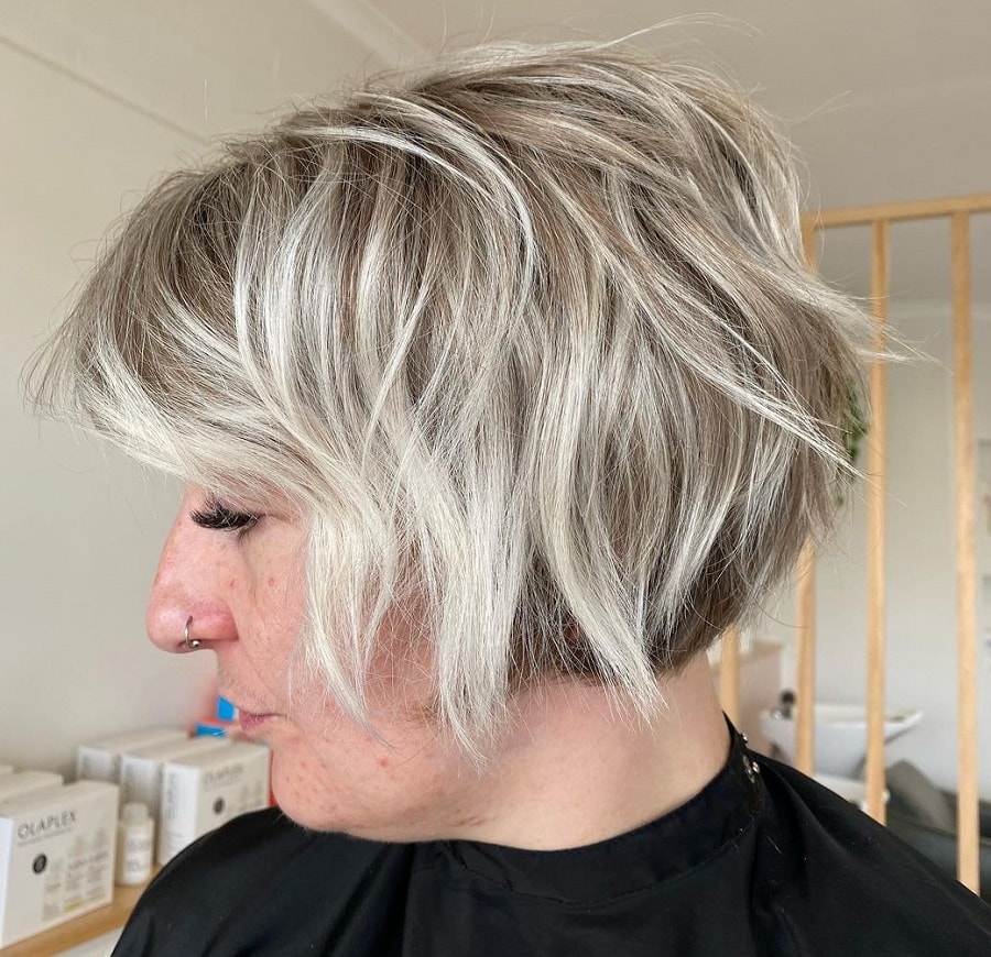 French choppy bob for women over 50