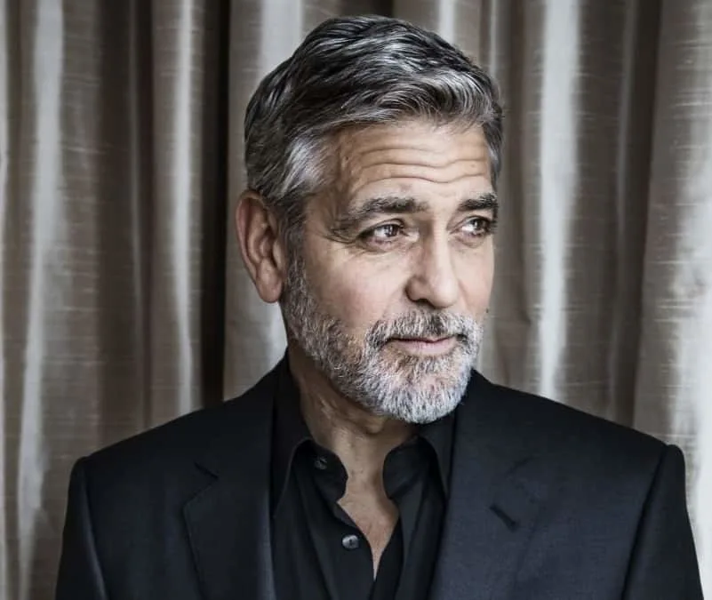 Latest hairstyle of George Clooney