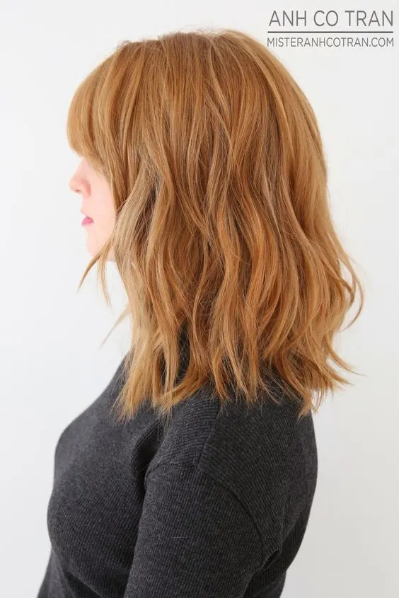 Honey Ginger Hair Color idea for women