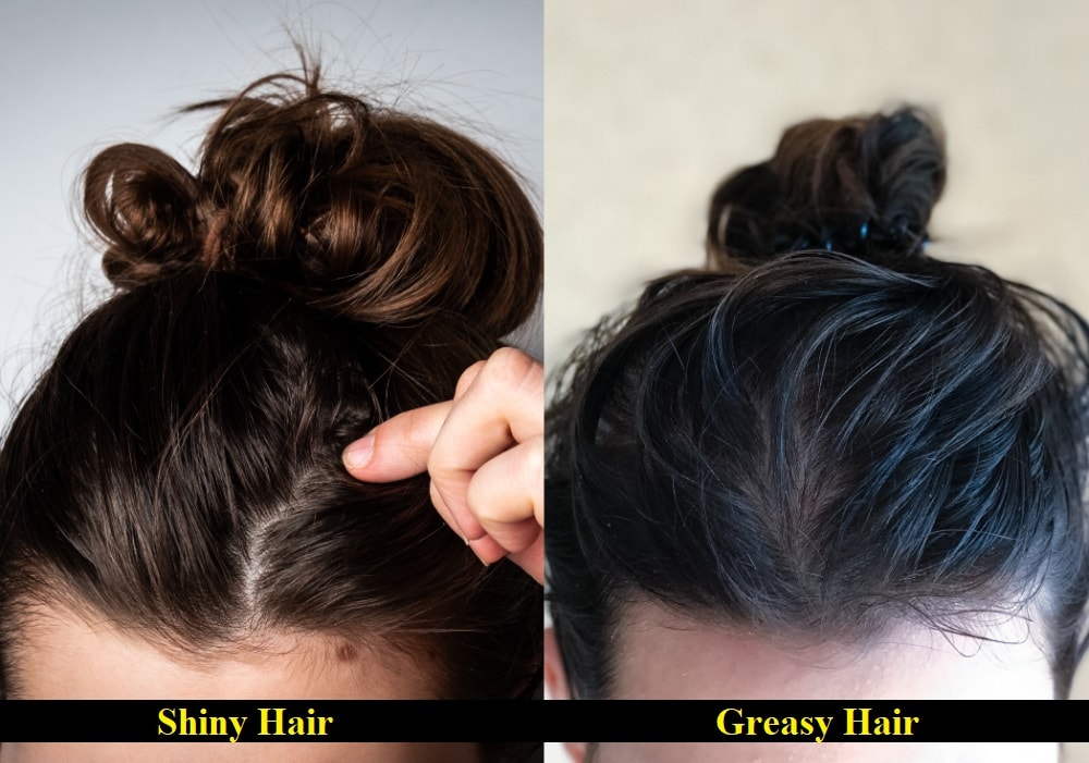 Greasy Hair vs. Shiny Hair