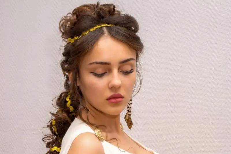 Greek hairstyle for long hair