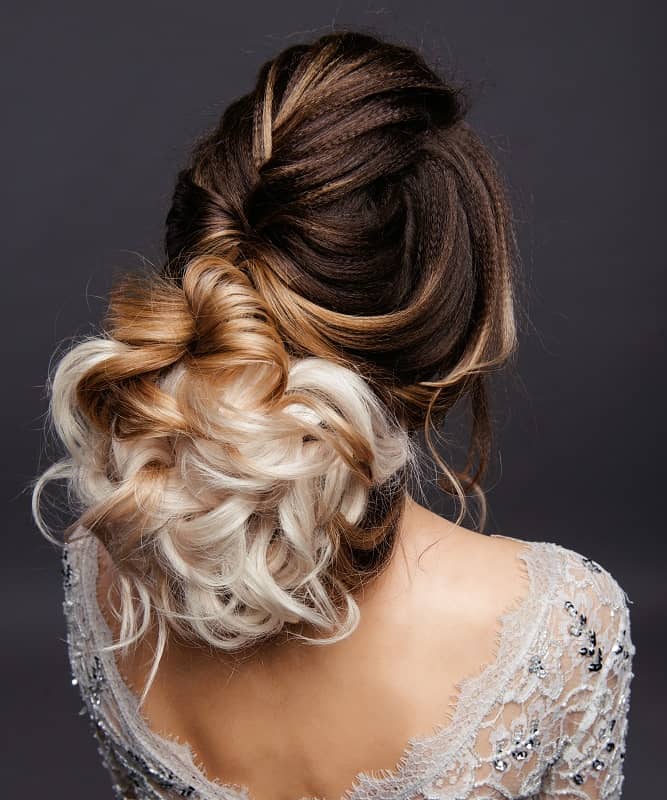 Greek updo hairstyle