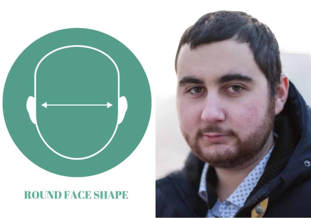 Guy with Round Face Shape