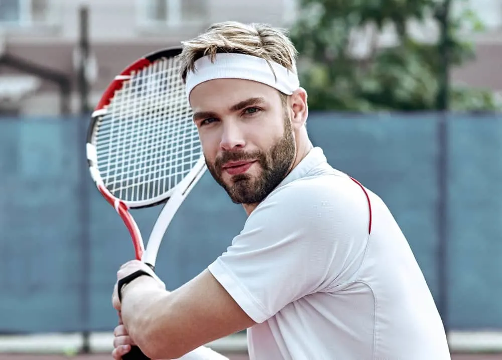 Guy with Tennis Headband