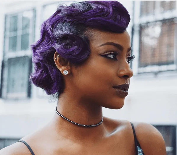 Short Hair Vintage Flair with Finger Waves