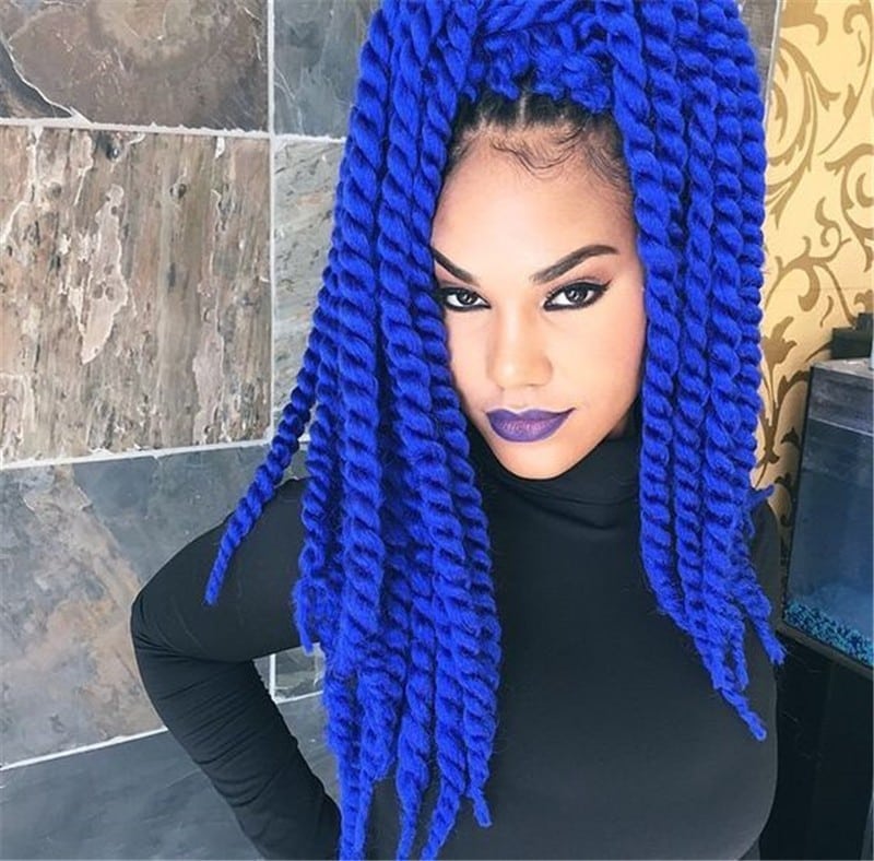 Blue Box Braids