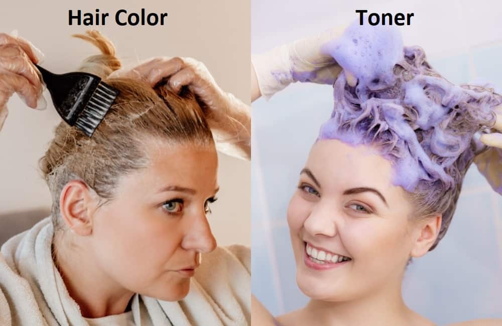 Hair dyes vs. Toner Application