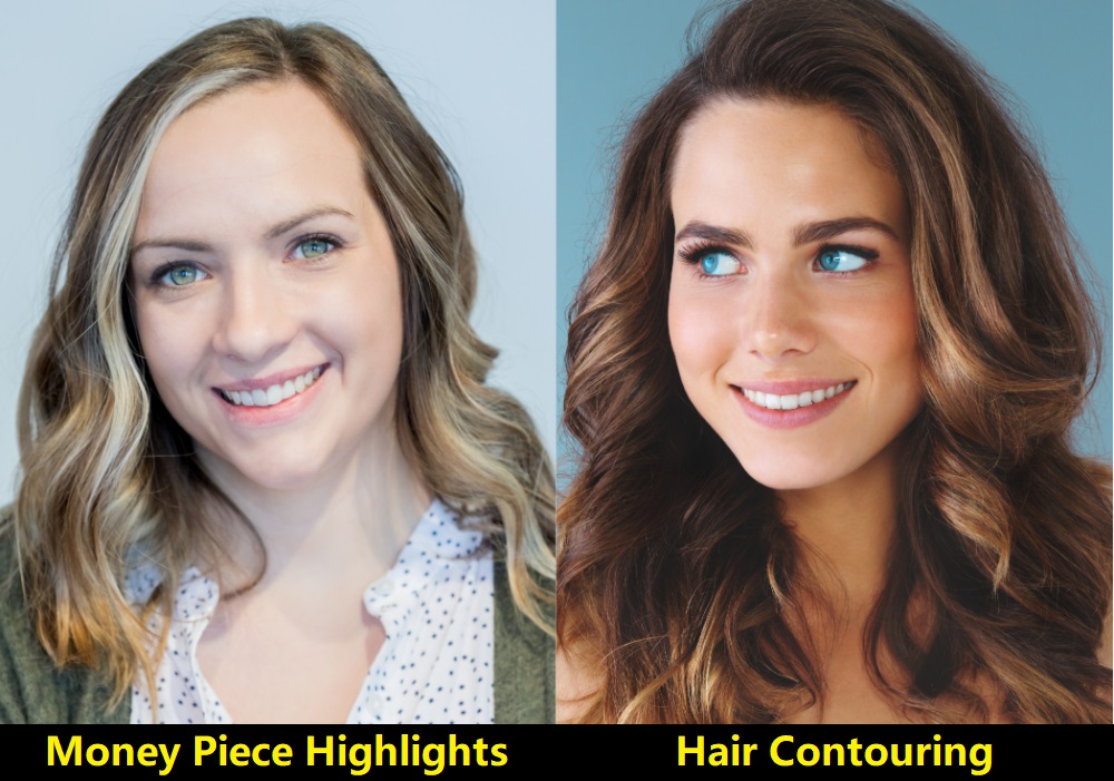 Hair Contouring Vs. Money Piece Highlights