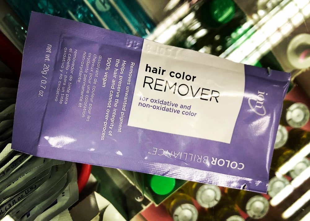 Hair color remover