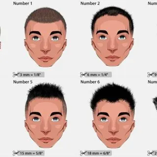 Haircut Numbers and clipper guard size