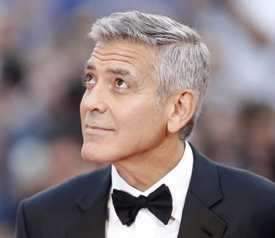 Grey Hairstyle By George Clooney