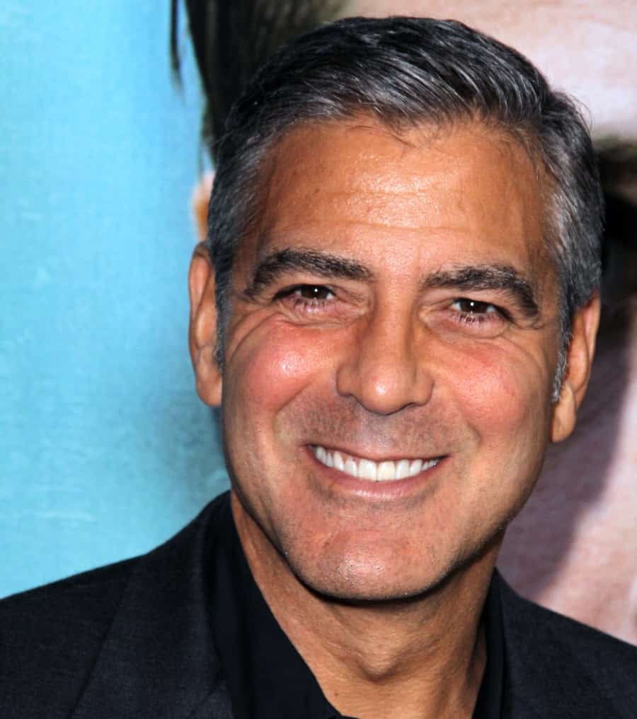 Comb Over Haircut By George Clooney