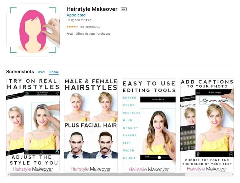 Hairstyle Magic Mirror app review  appPicker