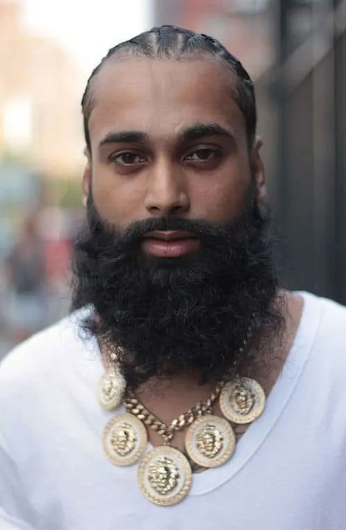 Hipster beard style for black women 