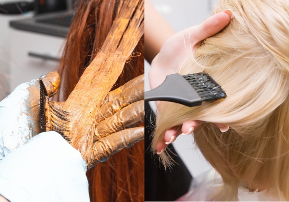 How to add heat to your blonde hair at home