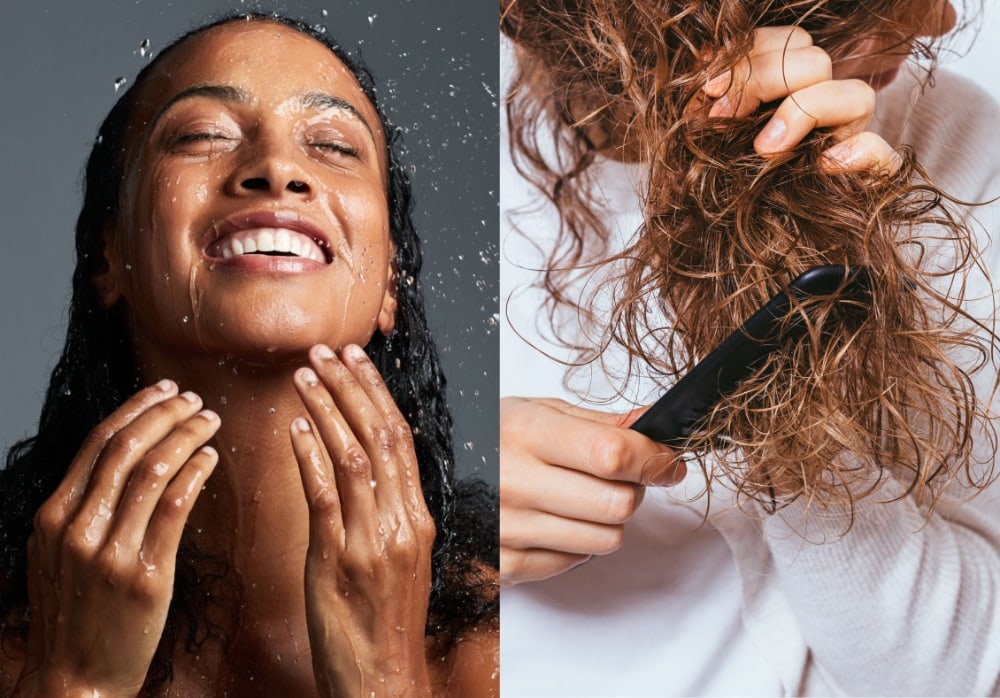 How To Use Diffuser for Curly Hair - Wash and Detangle