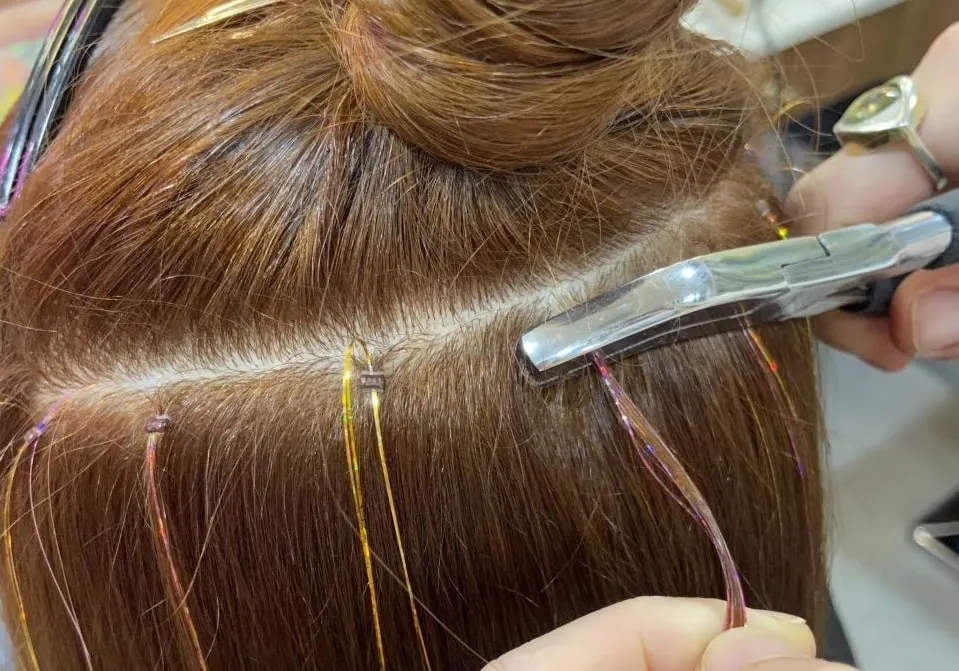 How to Apply Hair Tinsel - Nano Ring Method