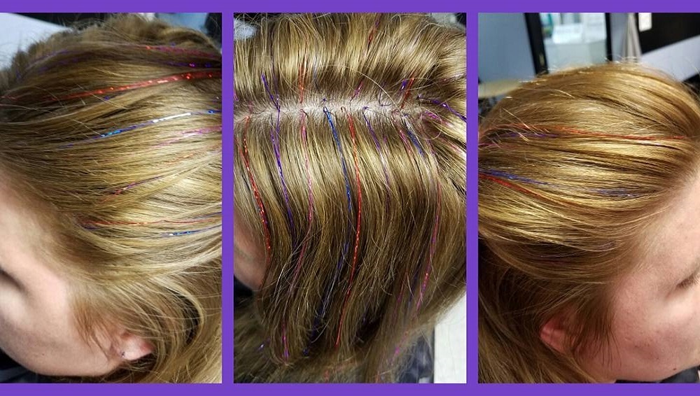 How to Apply Hair Tinsel - Slip Knot Method