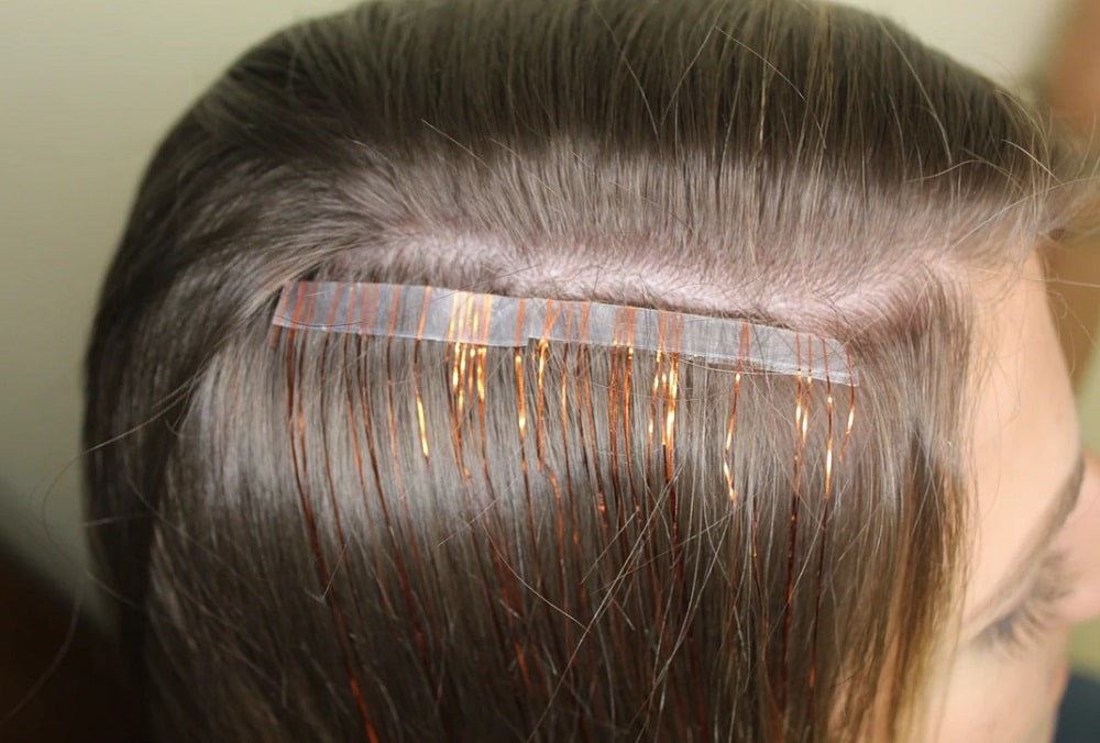 How to Apply Hair Tinsel - Tape in Method