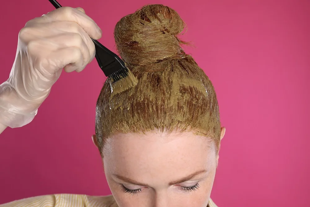 Applying Henna Hair Dye