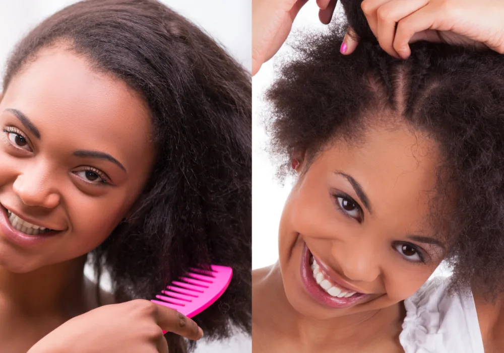 How to Care for  Hair When You Stop Relaxing It - Detangling and Styling