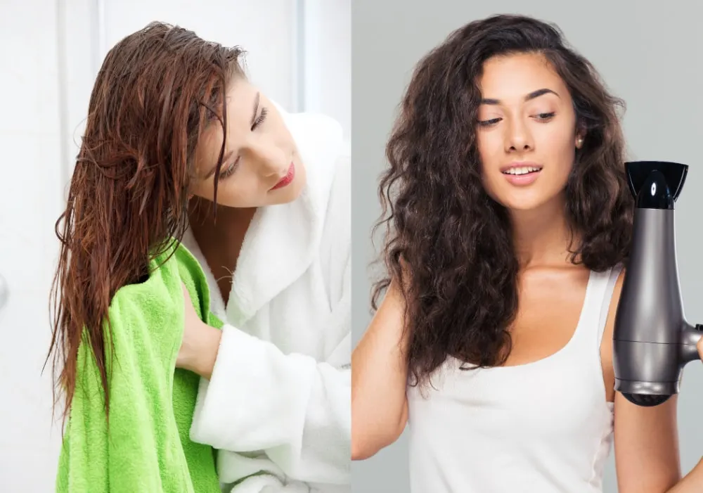 How to Fix Puffy Hair - Dry Hair Gently