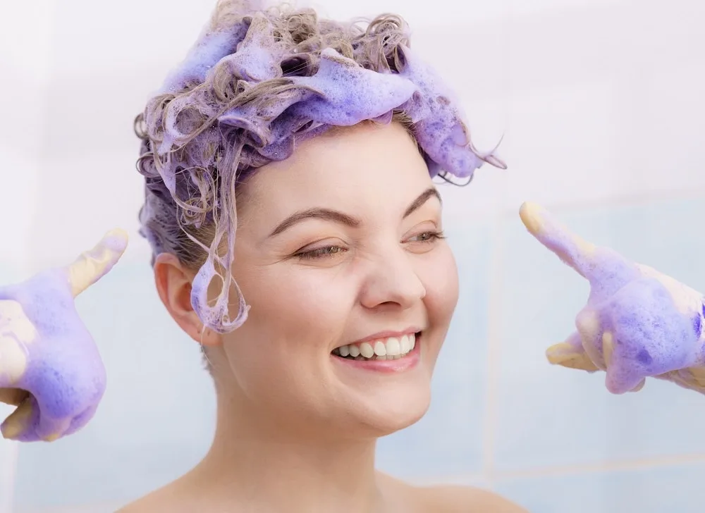 How to Prevent Blonde Hair From Turning Brassy - Use a Purple Shampoo