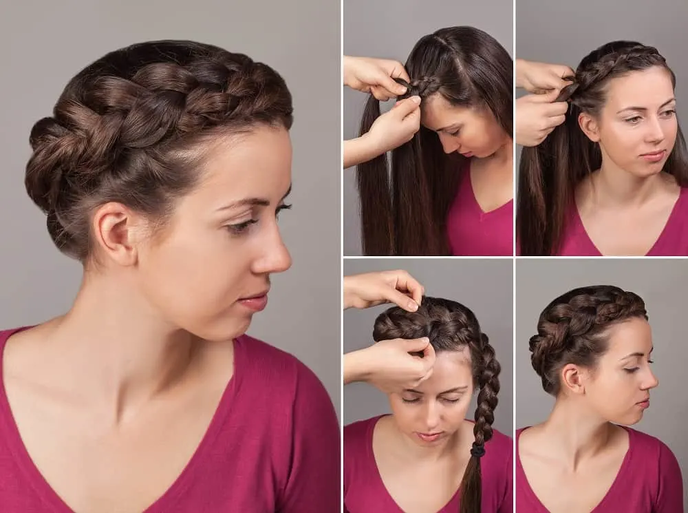 How to do halo braid on long hair