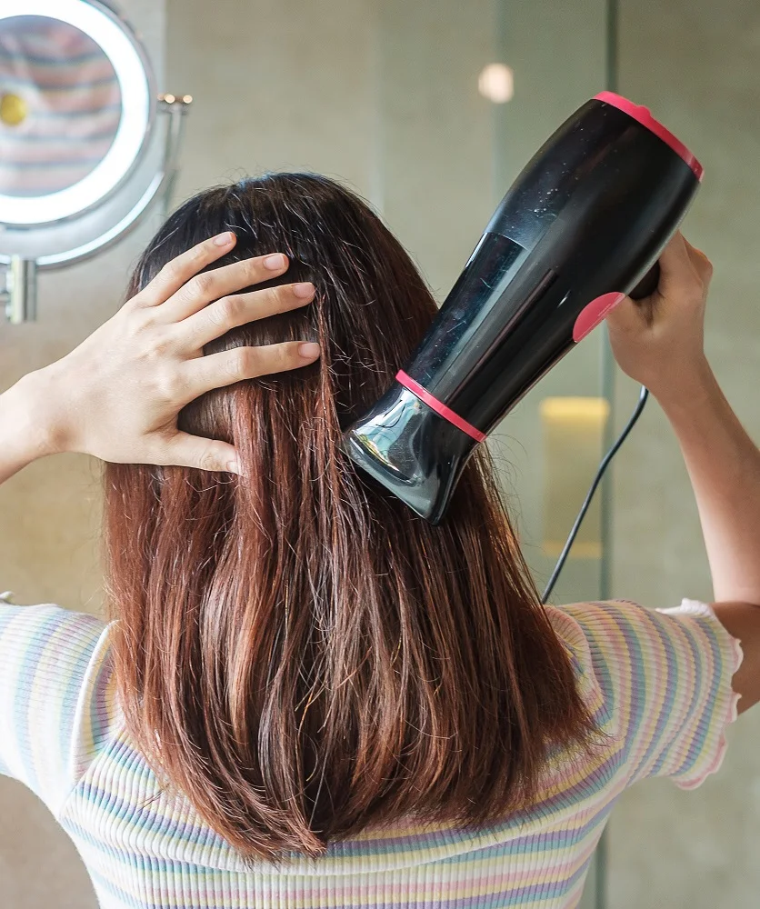 How to get glass hair - blow dry